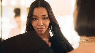 Black Supermodel is jealous of Pretty while model