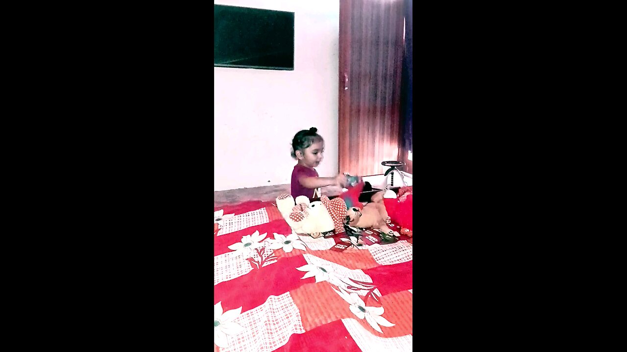 cute baby self enjoying