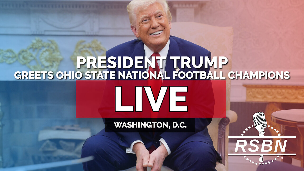 LIVE REPLAY: President Trump Greets Ohio State National Football Champions at the White House - 4/14/25