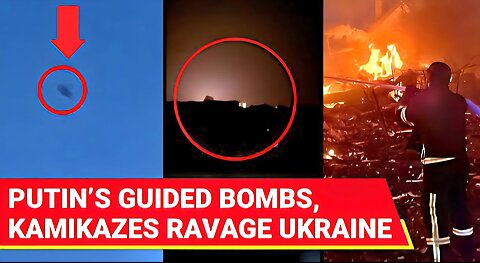 Putin BOMBARDS Kharkiv; Ukraine Emergency Services Take Cover As Russian Kamikaze Drones Strike
