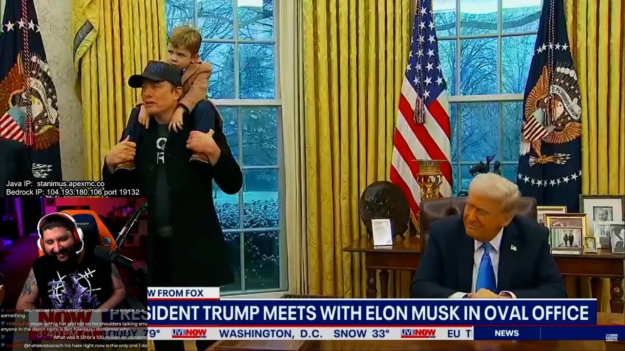 Elon Musk broke into Trump's office!