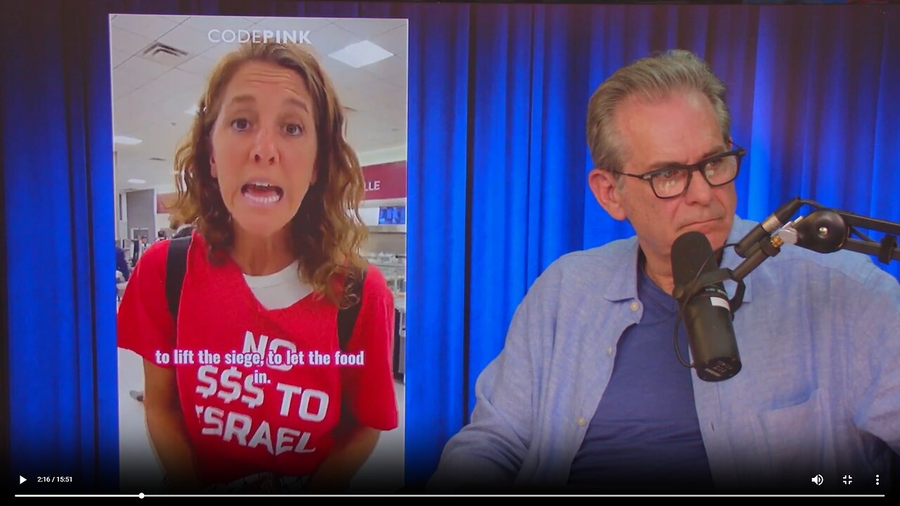 Code Pink protest in front of Congress at lunchtime for starving Palestinians▮The Jimmy Dore Show