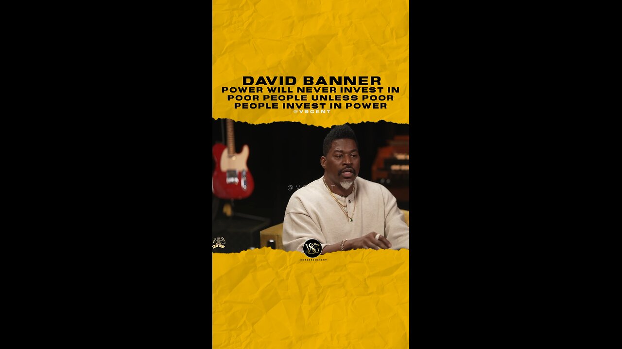 @davidbanner Power will never invest in poor people unless poor people invest in power