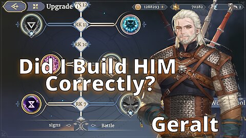 Did I Build Geralt Correctly? | Sword of Convallaria