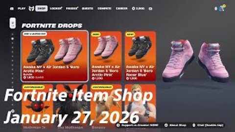 Fortnite Item Shop|January 27, 2026(*New* Kicks)