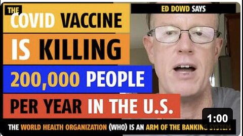 The vaccine is killing 200,000 Americans per year, says Ed Dowd