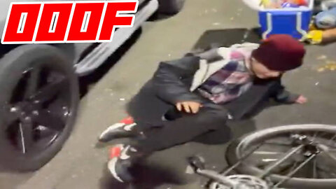 SUV Makes A Speed Bump Out of Homeless Drug Addict
