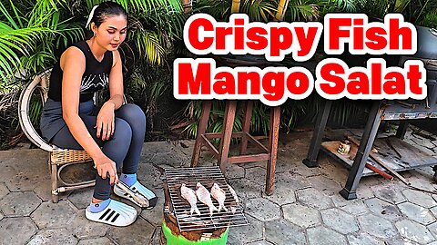 Crispy BBQ Carp And Mango Spicy Salad