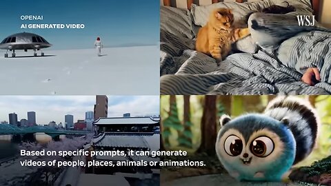 Watch: OpenAI Tool Creates Realistic AI Videos