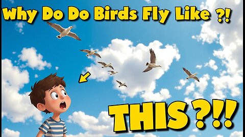Why Do Birds Fly in a V-Shape? 🦆 The Secret Behind Their Smart Flying!