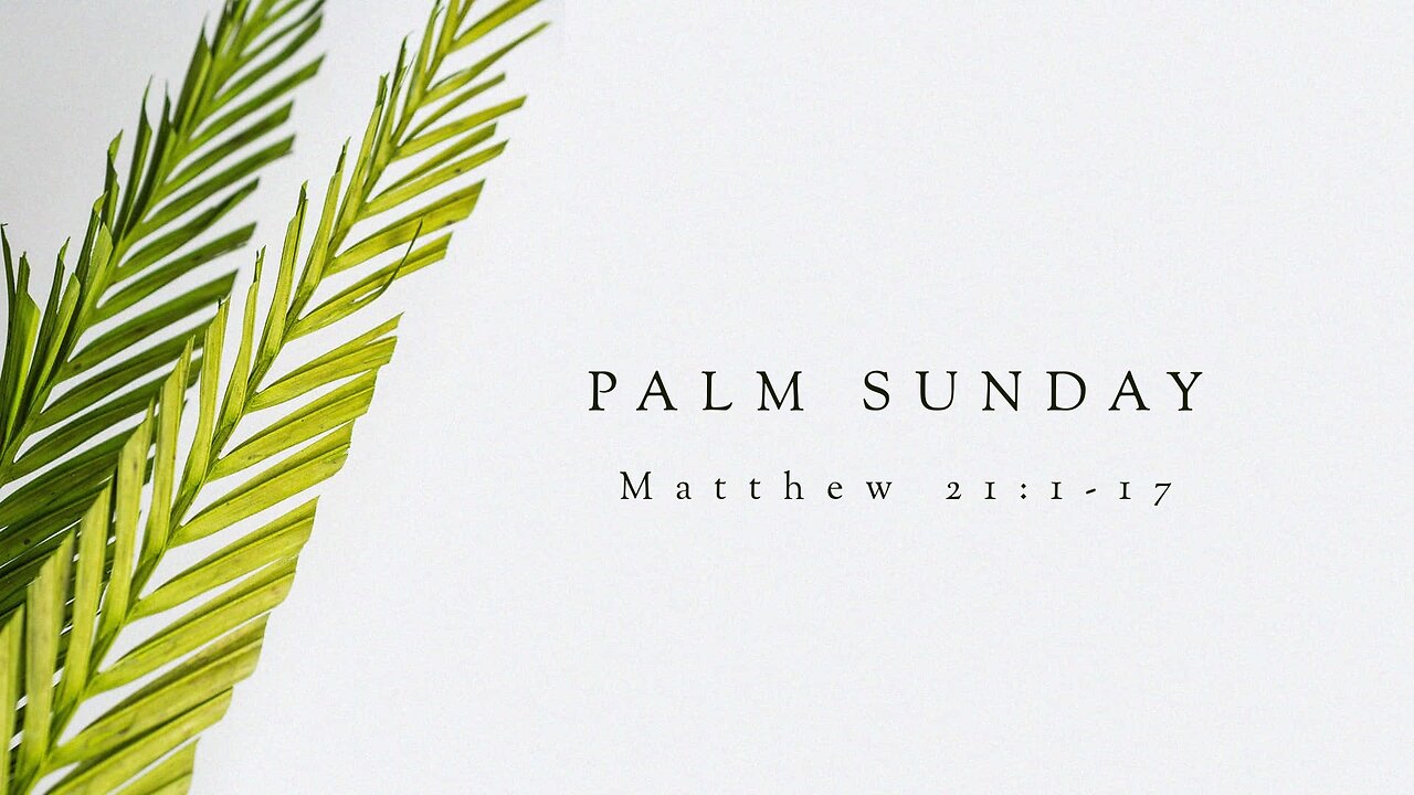 Palm Sunday 2025 | Matthew 21:1-17
