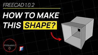 ⬜ FreeCAD Tapered Pad - Tapered Extrusion - FreeCAD Part Design Workbench | #Shorts