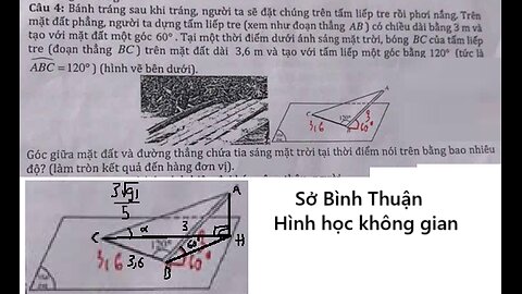 Sở Bình Thuận: Toán 11: Bánh tráng sau khi tráng, người ta sẽ đặt chúng trên tấm liếp tre rồi phơi