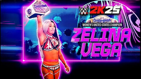 WWE 2k25 Zelina Vega Womens United States Champion entrance