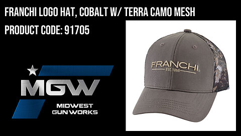 Franchi Logo Hat, Cobalt w/ Terra Camo Mesh - 91705