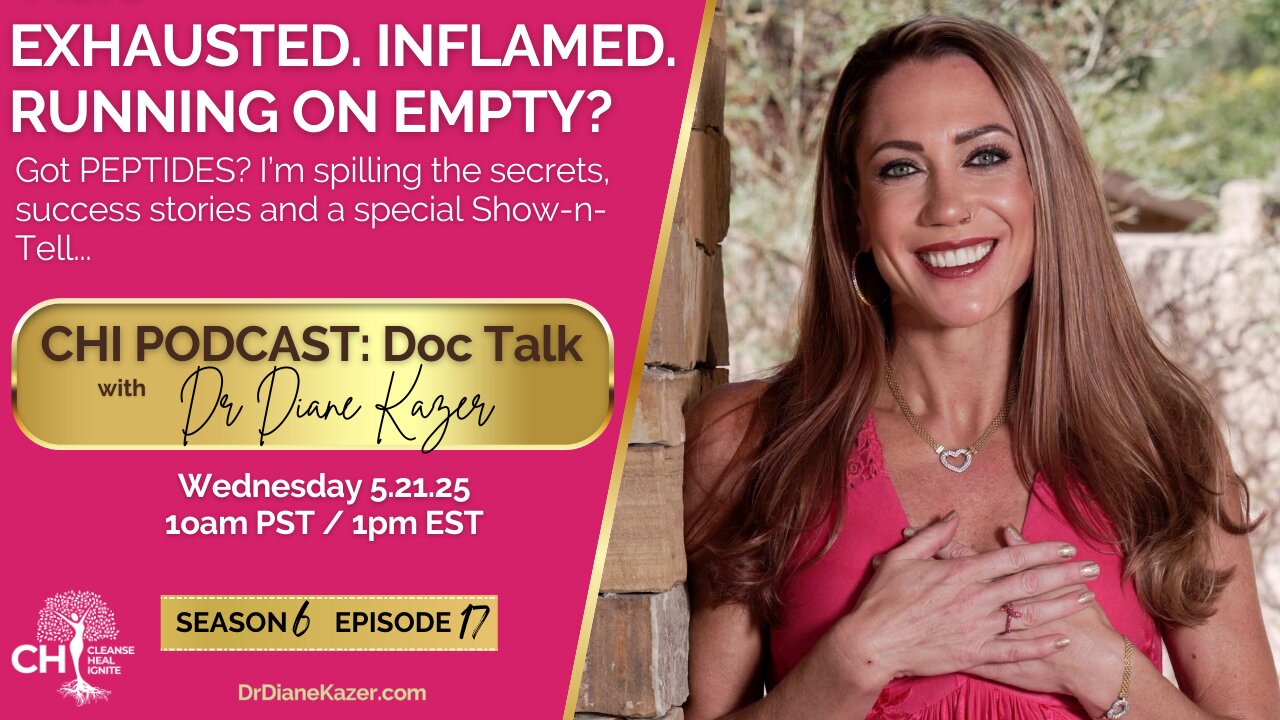 EXHAUSTED. INFLAMED. RUNNING ON EMPTY? What If the Fix Is a Peptide Away? PLUS Show-N-Tell...