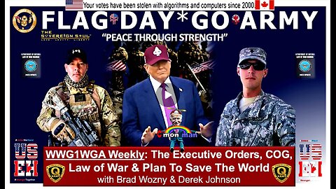 WWG1WGA - Flag Day in DC, Trump Comms, Can America Avoid [DS] Civil War? Derek Johnson & Brad Wozny
