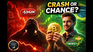 Bitcoin Crash: $342M Liquidated as Brazil Eyes 1M BTC – Smart Money Buying the Dip?