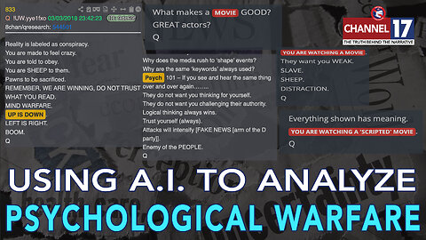 Using AI To Prove "The Plan:' Part 2 - The Psychological Operations Manual 7pm EDT