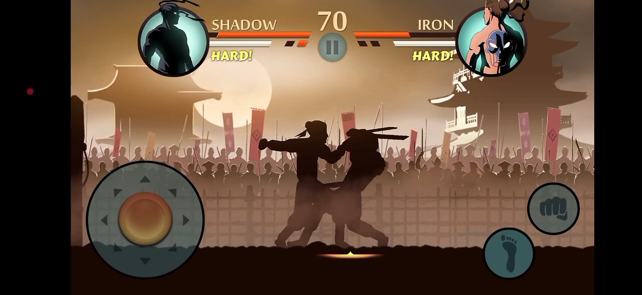 Shadow Fight two play like pro in hardest game.