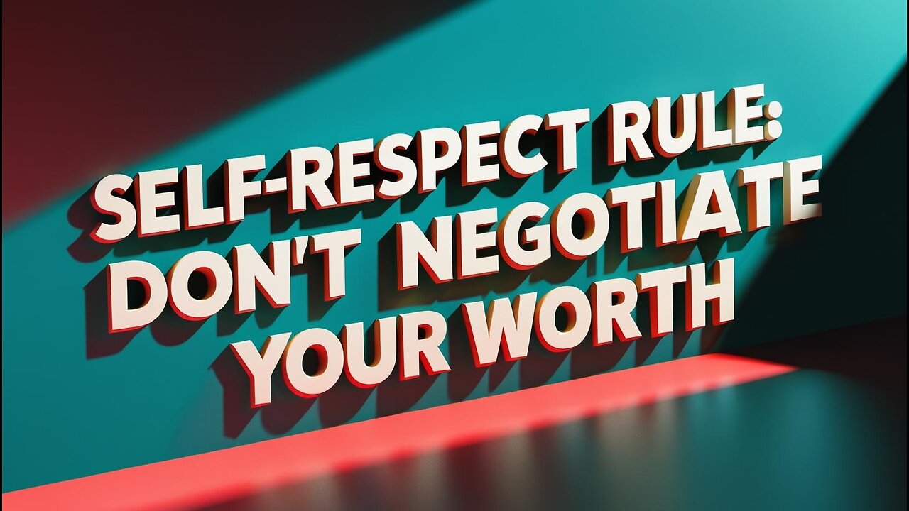 Self-Respect Rule: Don’t Negotiate Your Worth (Short)