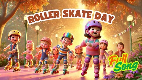 Roller Skate Day 🎶 | Fun Action Nursery Rhyme for Kids