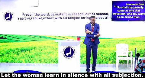 Let the woman learn in silence with all subjection.