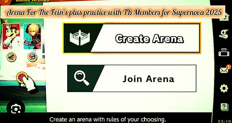 Making A Arena For The Fein's and Practicing with TB Members For SuperNova 2025