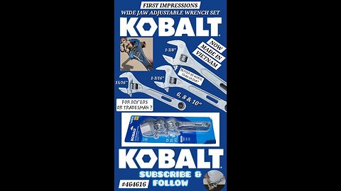 Koby Adjustable Wrenches Basic First Impression
