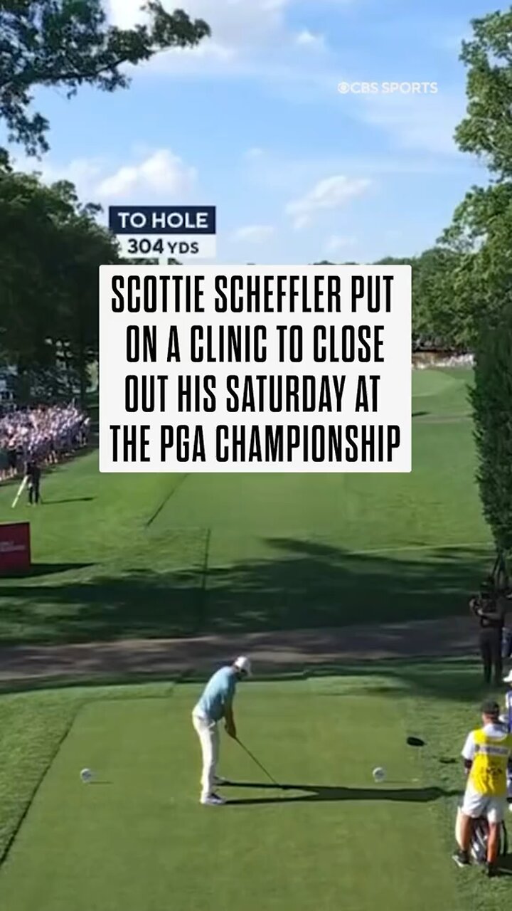 A quick recap of Scottie’s 65 on Saturday at Quail Hollow ⛳️