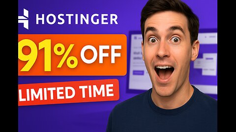 91% OFF Hostinger Hosting – Cheapest Deal for Your Website! (Limited Time Coupon)