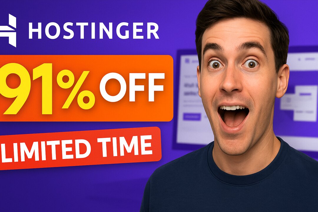 91% OFF Hostinger Hosting – Cheapest Deal for Your Website! (Limited Time Coupon)