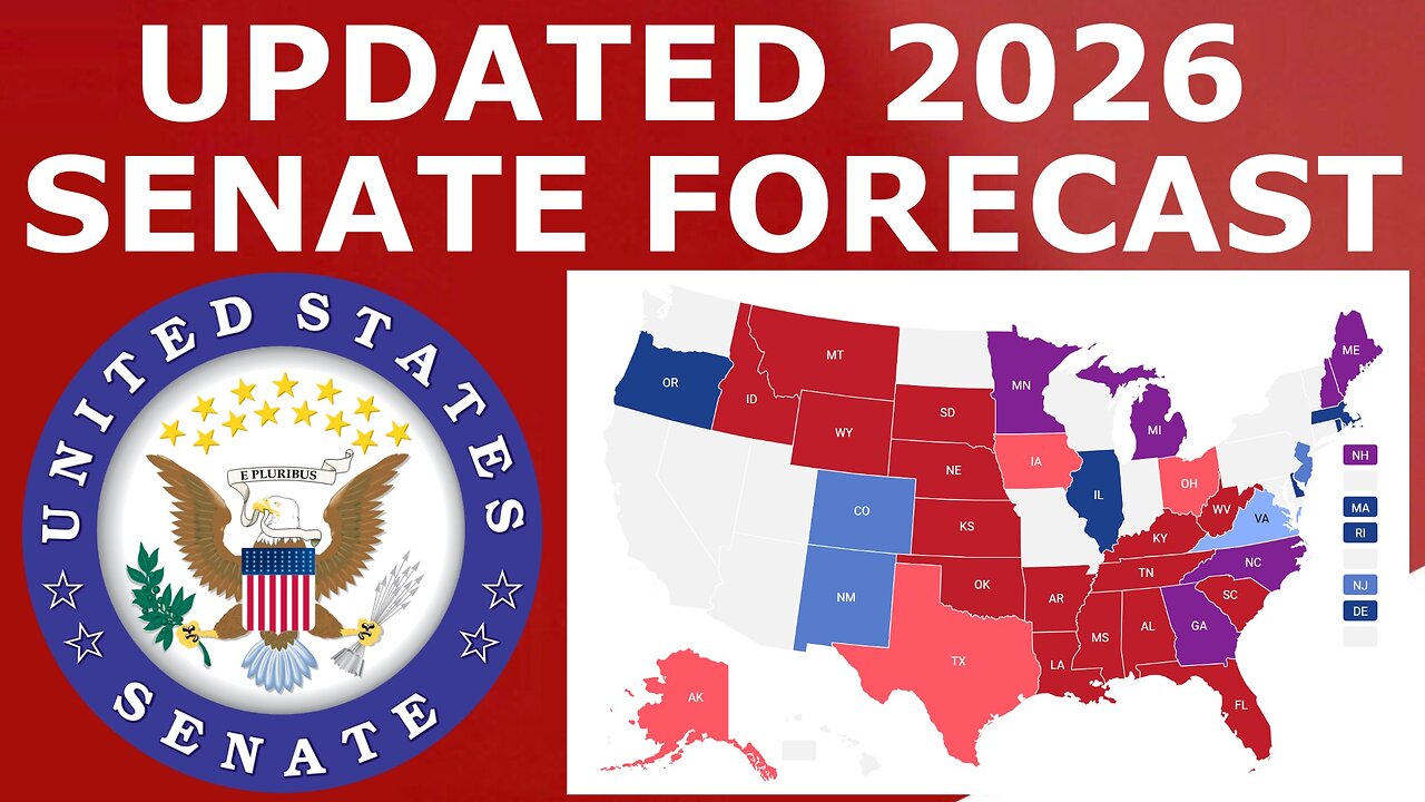 Updated 2026 Senate Map Prediction (April 19, 2025)