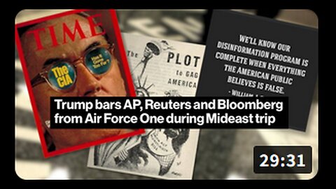 lobal Bombshell! Learn Why President Trump Banned Reuters, AP, and Bloomberg from AF1