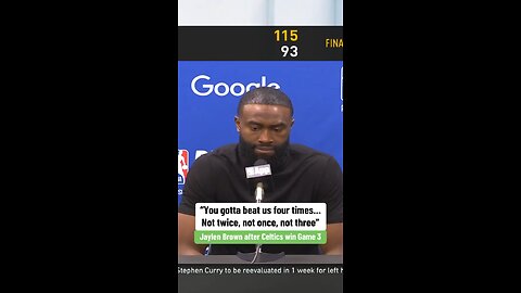 Jaylen Brown had this to say after the Celtics’ dominating Game 3 victory👀