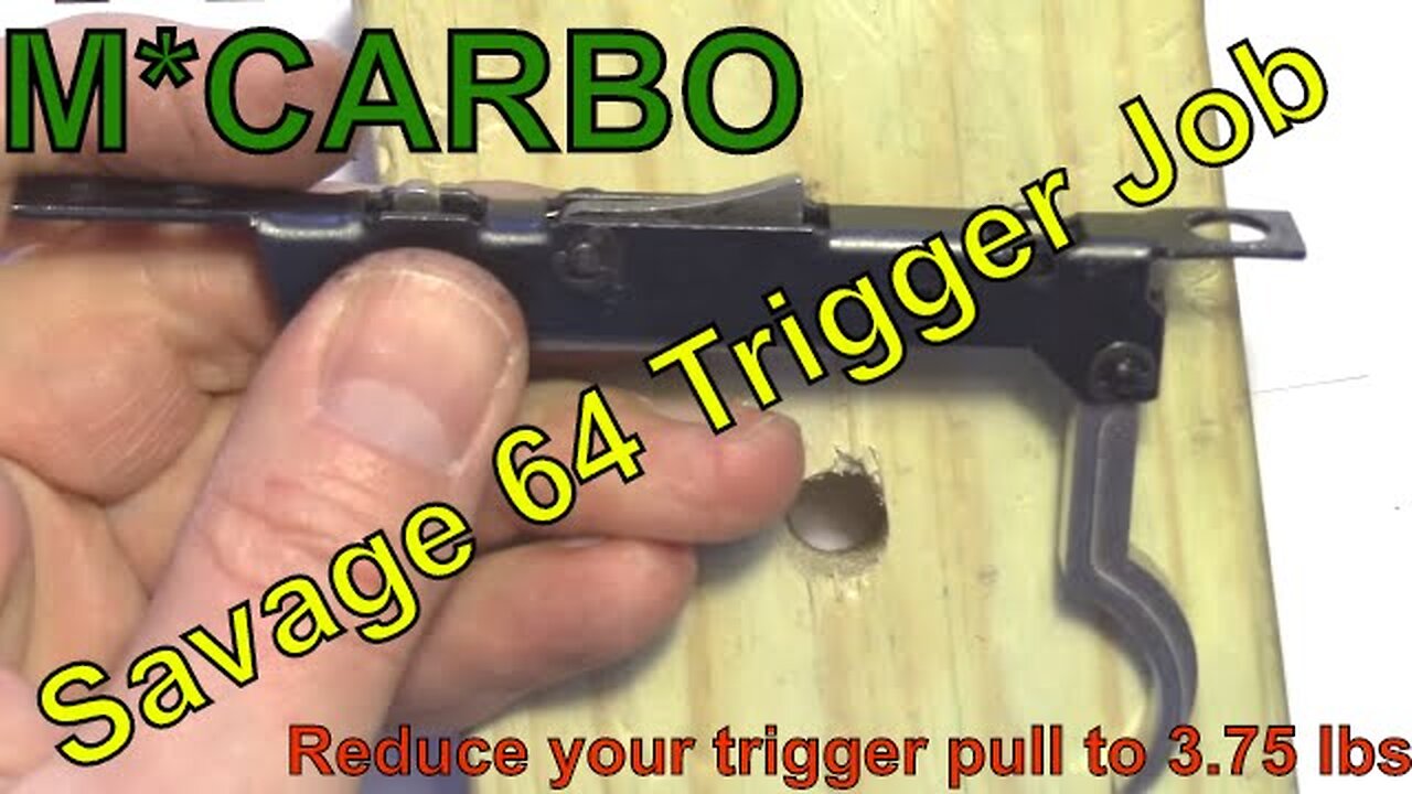 Savage 64 Trigger Job by MCARBO.com