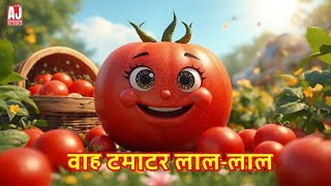 Wah Tamatar Laal Laal 🍅 | Vegetable Song for Kids | AJ Studio Kids