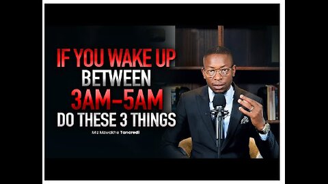 If you wake up between 3AM & 5AM...DO THESE 3 THINGS