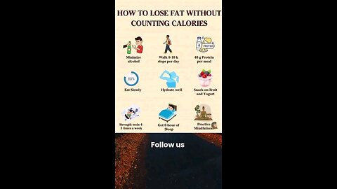 How to lose fat without counting calories