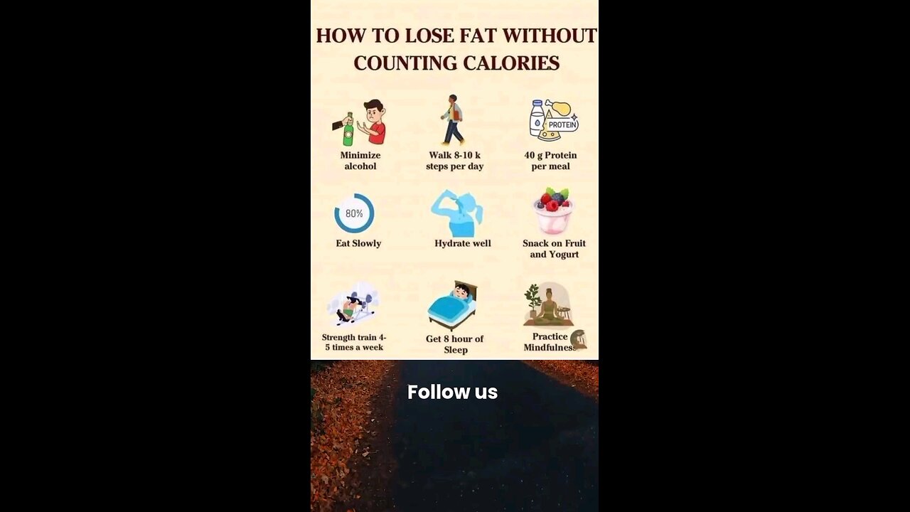 How to lose fat without counting calories