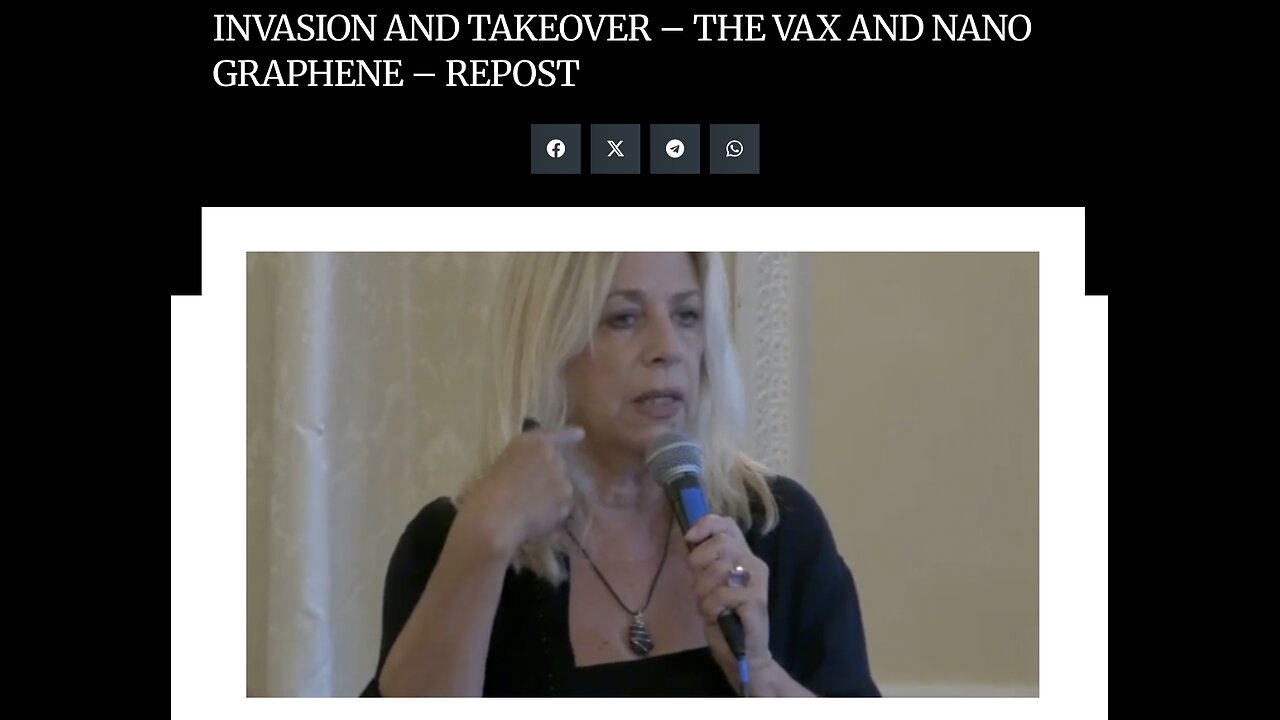 THE COVID AGENDA: INVASION AND TAKEOVER – THE VAX AND NANO GRAPHENE – REPOST