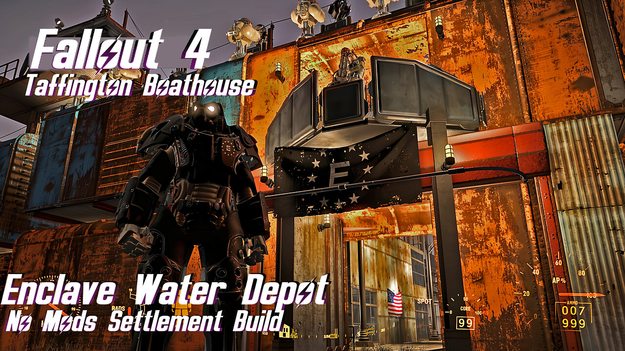 Fallout 4, Enclave Water Depot, No Mods, Settlement Build