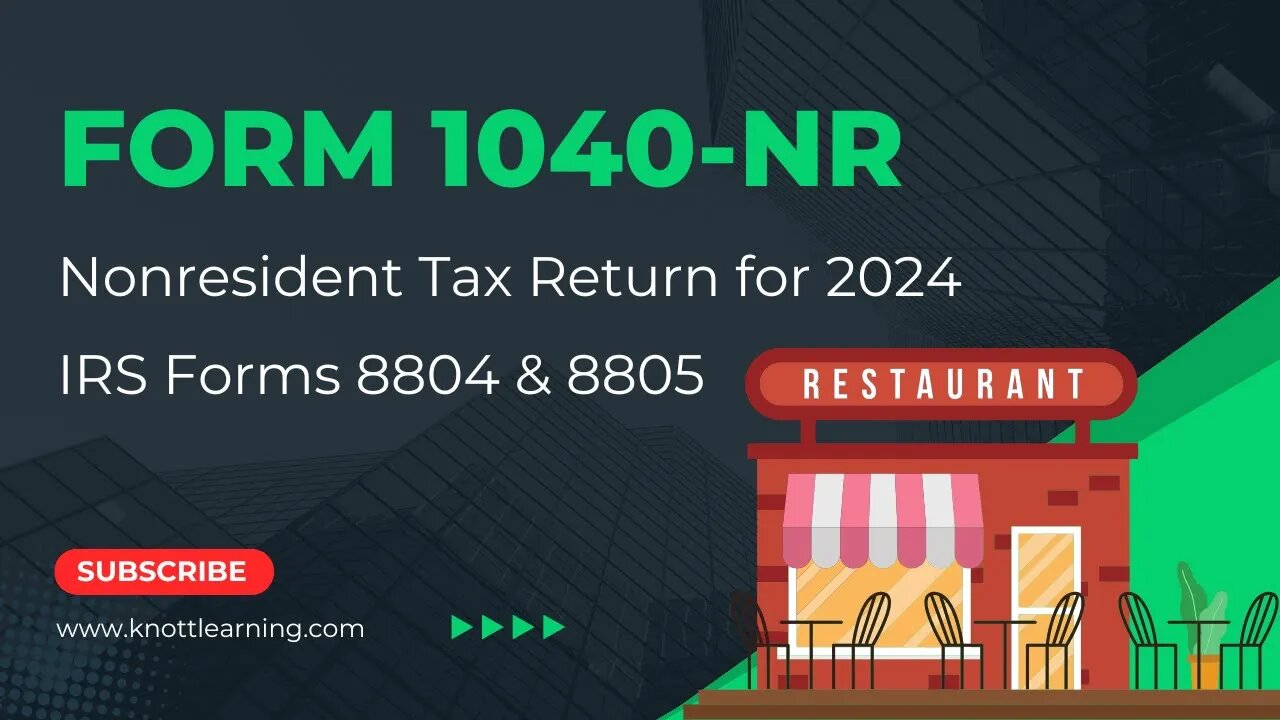 Form 1040-NR for 2024 with Form 8805