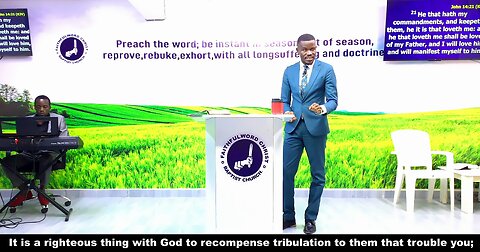 It is a righteous thing with God to recompense tribulation to them that trouble you;
