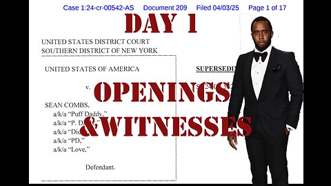 United States v. Combs: Diddy on Trial Day 1 (May 12, 2025)