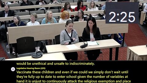 Massachusetts Joint Committee on Public Health Hearing on Vaccine-related Legislation - 6-6-2025