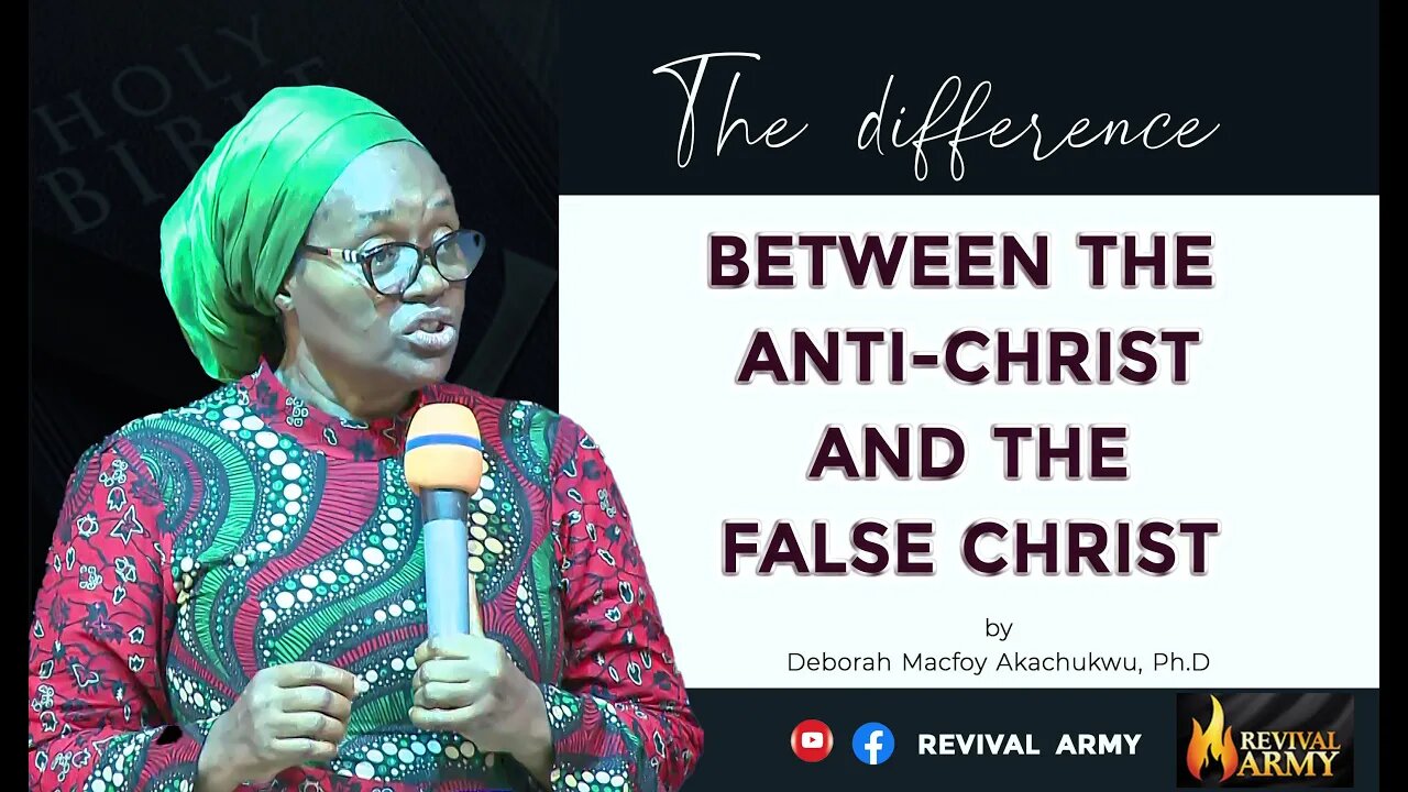 THE DIFFERENCE BETWEEN THE ANTI-CHRIST AND FALSE CHRIST