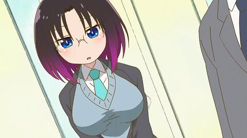 Miss Kobayashi's Dragon Maid - Elma at work with Kobayashi