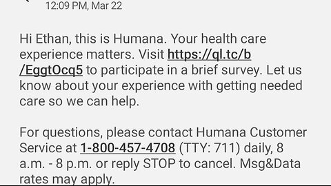 : NOW-DATE, FRAUD: HUMANA-CALL.