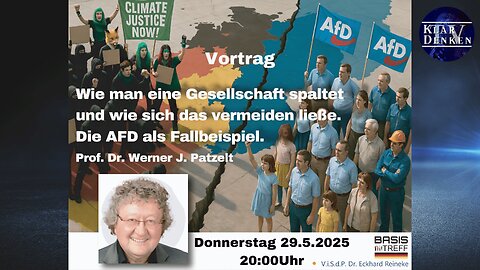 Vortrag von Prof. Dr. Werner Patzelt zum Thema: Gespaltene Gesellschaft